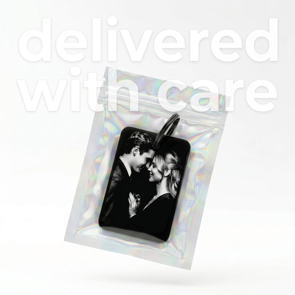 Custom Laser Engraved Photo Keychain