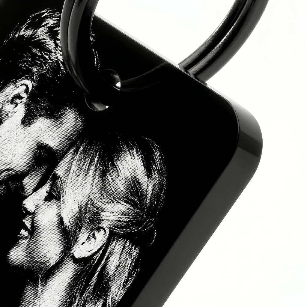 Custom Laser Engraved Photo Keychain
